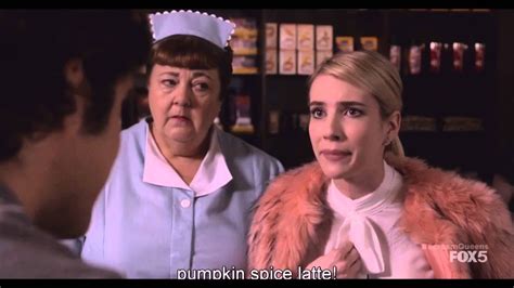 scream queens chanel coffee order|scream queens coffee scene.